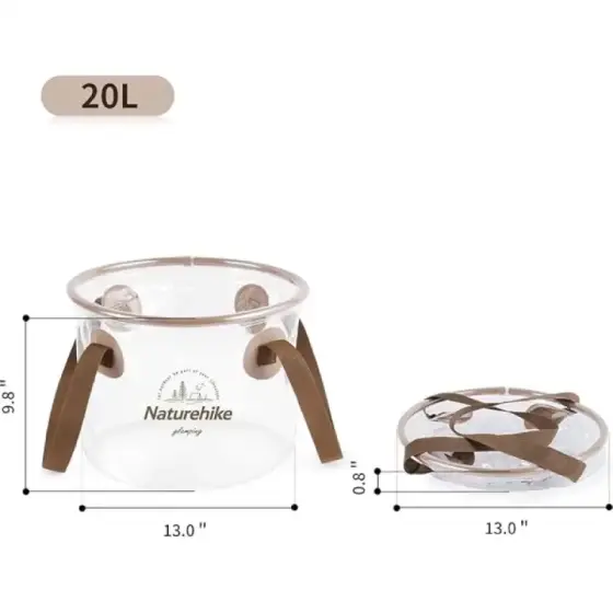 سطل آب تاشو نیچرهایک مدل NH20SJ040