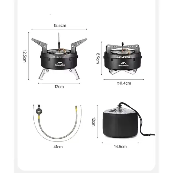سر شعله سه شعله شلنگ دار نیچرهایک مدل CNK2450CF019