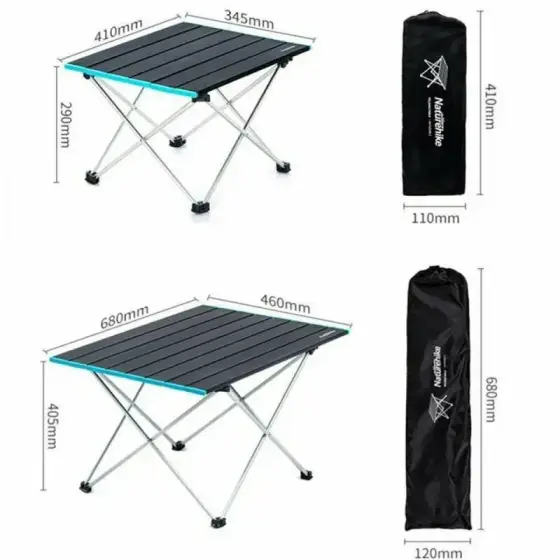 میز آلومینیومی تاشو نیچرهایک مدل NH19Z008-Z