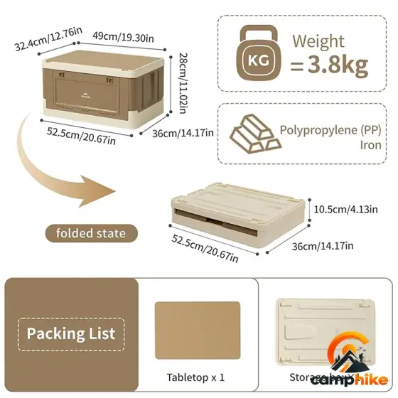 جعبه ذخیره‌سازی تاشو نیچرهایک مدل CNK2350XB012