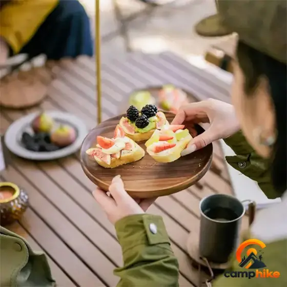 بشقاب چوب گردو نیچرهایک مدل NH21SJ005