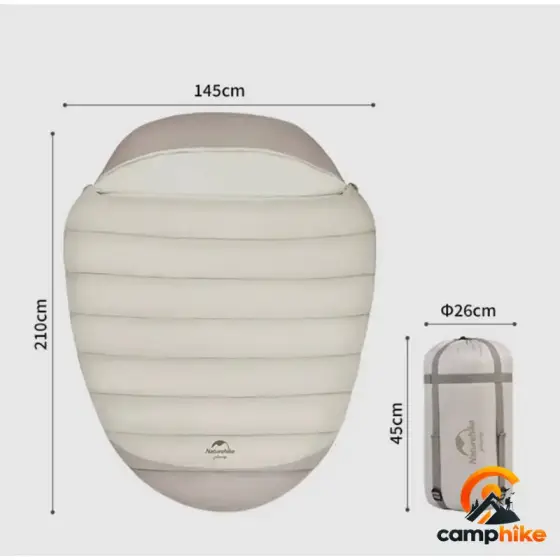 کیسه خواب حلزونی دو نفره نیچرهایک مدل CNH22SD003